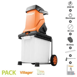 Villager - Broyeur de branches électrique 2500W vc 2500