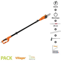 Elagueuse sur perche électrique 750W guide Oregon 24cm Villager veps 915