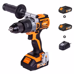 Perceuse à percussion électrique sans fil FUSE Villager VLP5120 Moteur Brushless Ã‰quipée d'un chargeur et de 2 batteries 1,5 ...