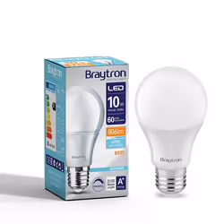 BRAYTRON BA14-01021, 10 W, 60 W, E27, 806 lm, Blanc chaud