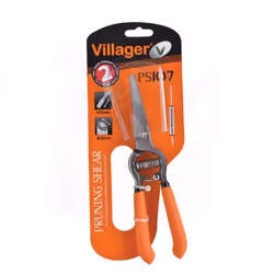Sécateur de vendange Villager PS 107. Sa forme à particulièrement été étudié pour la récolte du raisin et offrir un maximum d ...