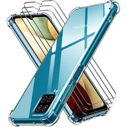 Coque et protection décran - Samsung - Galaxy A12 / M12 - Transparent - Gel TPU - Verre trempé