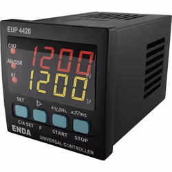 Enda EUP4420-230 PID Régulateur universel Pt100 J K L T S R SSR Relais 8 A (l x H) 48 mm x 48 mm