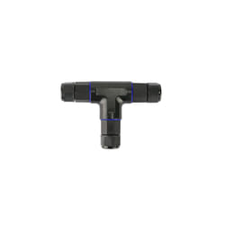 Connecteur de câble étanche en T IP68 3 fils noir