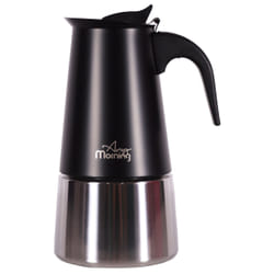 Any Morning FE001-6 machine à café manuelle Cafetière moka électrique 0,3 L Noir, Acier