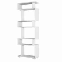 Woody Fashion 745DCD3605, Etagère modulable, Autonome, Tableau à particules, Blanc, Universel, 6 étagères