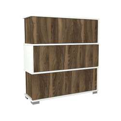 Woody Fashion Napolyon Fermé Noyer, Blanc