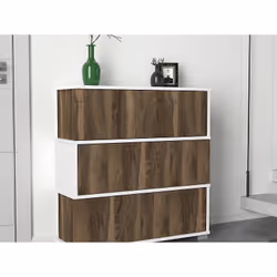 Woody Fashion Napolyon Fermé Noyer, Blanc