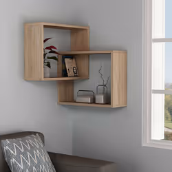 Woody Fashion 776HMS1720 étagères Etagère modulable Mural Tableau à particules Chêne