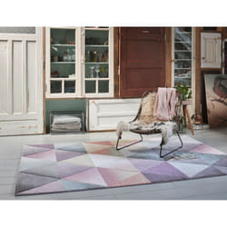 Tapis scandinave intérieur géométrique Lighthouse Wecon Home Rose 80x150