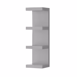 Étagère - HOMEMANIA - Peigne - MDF - Gris - 255 x 237 x 93 cm