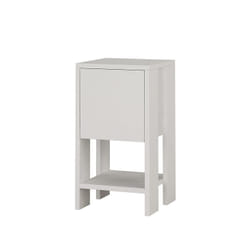 Woody Fashion Ema Table de chevet Blanc