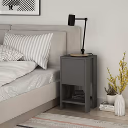 Woody Fashion Ema Table de nuit / chevet Anthracite