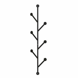 Woody Fashion 776HMS5047 porte-manteaux Mural 6 crochet(s) Noir