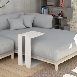 Woody Fashion Muju, Table basse, Forme rectangulaire, 1 pieds, Blanc