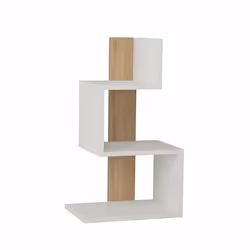 Woody Fashion Rosie, Table de chevet, Chêne, Blanc, Tableau à particules, 420 mm, 300 mm, 720 mm