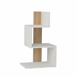 Woody Fashion Rosie Table de chevet Chêne, Blanc