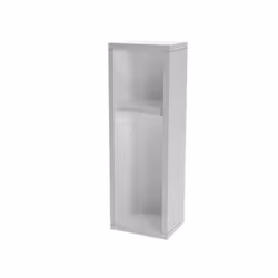 Kalune Design Turra, Table de chevet, Blanc, Tableau à particules, 1 étagères, 8 mm, 200 mm