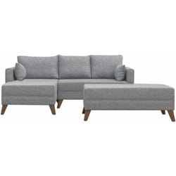 Les Tendances - Canapé d'angle en tissu Bella angle gauche
