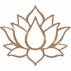 Décoration murale en métal Nature Fleur de lotus 1