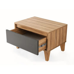 Toilinux 103132 Table de nuit et table de chevet Anthracite, Gris