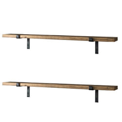 Skye Decor LAM006 Tablette flottante Mural Métal, Bois Acier, Bois