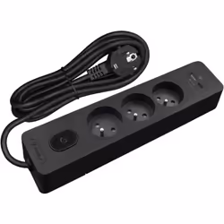 Pourquoi choisir une multiprise SELDUR G3FU52S, 3 prises type E + interrupteur, USB A+C, standard 2.4A, noir, câble 5m ? Les ...