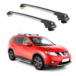Barres de Toit TURTLE AIR-1 NISSAN X-TRAIL T32 2014 2015 2016 2017 2018 2019 2020 (SUV) Argent