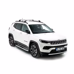 Barres de Toit TURTLE AIR-2 JEEP COMPASS MP/552 2017 2018 2019 2020 2021 2022 2023 2024 (SUV) Argent