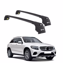 Barres de Toit TURTLE AIR-2 MERCEDES-BENZ GLC-CLASS X253 2016 2017 2018 2019 2020 2021 2022 (SUV) Noir