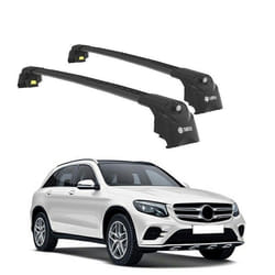 Barres de Toit TURTLE AIR-2 MERCEDES-BENZ GLC-CLASS X253 2016 2017 2018 2019 2020 2021 2022 (SUV) Noir