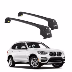 Barres de Toit TURTLE AIR-2 BMW X3 G01 2018 2019 2020 2021 2022 2023 2024 (SUV) Noir