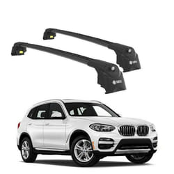 Barres de Toit TURTLE AIR-2 BMW X3 G01 2018 2019 2020 2021 2022 2023 2024 (SUV) Noir