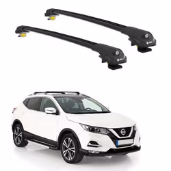 Barres de Toit TURTLE AIR-1 NISSAN QASHQAI J11 2014 2015 2016 2017 2018 2019 2020 (SUV) Noir