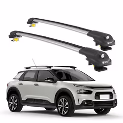 Barres de Toit TURTLE AIR-1 CITROEN C4 CACTUS 2014 2015 2016 2017 2018 2019 2020 2021 2022 2023 2024 (HATCHBACK) Argent