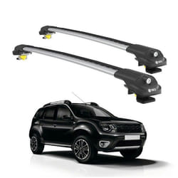 Barres de Toit TURTLE AIR-1 DACIA DUSTER HS 2014 2015 2016 2017 (SUV) Argent