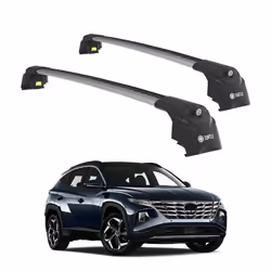 TURTLE BARRES DE TOIT AIR-2 HYUNDAI TUCSON NX4 2022 2023 2024 (SUV) Argent