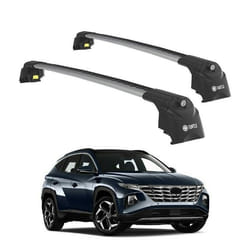TURTLE BARRES DE TOIT AIR-2 HYUNDAI TUCSON NX4 2022 2023 2024 (SUV) Argent