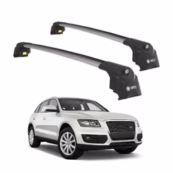 Barres de Toit TURTLE AIR-2 AUDI Q5 8R 2009 2010 2011 2012 2013 2014 2015 2016 2017 (SUV) Argent