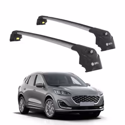 Barres de Toit TURTLE AIR-2 FORD KUGA CX482 2020 2021 2022 2023 2024 (SUV) Argent