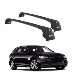 Barres de Toit TURTLE AIR-2 AUDI A4 AVANT (B9) 2016 2017 2018 2019 2020 2021 2022 2023 2024 (ESTATE) Noir