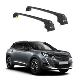 Barres de Toit TURTLE AIR-2 PEUGEOT 2008 ALL 2020 2021 2022 2023 2024 (SUV) Noir