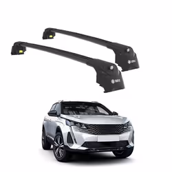 Barres de Toit TURTLE AIR-2 PEUGEOT 3008 ALL 2017 2018 2019 2020 2021 2022 2023 2024 (SUV) Noir
