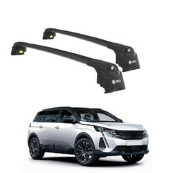 Barres de Toit TURTLE AIR-2 PEUGEOT 5008 T87 2017 2018 2019 2020 2021 2022 2023 2024 (SUV) Noir