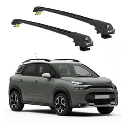 Barres de Toit TURTLE AIR-1 CITROEN C3 AIRCROSS 2018 2019 2020 2021 2022 2023 2024 (SUV) Noir