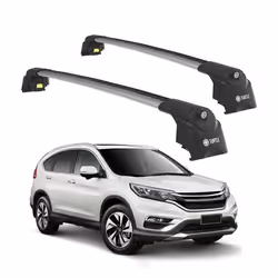 Barres de Toit TURTLE AIR-2 HONDA CR-V Mk4 [EU] 2012 2013 2014 2015 2016 2017 2018 (SUV) Argent