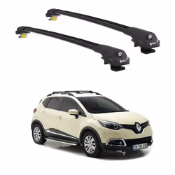 Barres de Toit TURTLE AIR-1 RENAULT CAPTUR J87 2013 2014 2015 2016 2017 2018 2019 (SUV) Noir