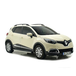 Rails de Toit Barres Set Cross Rail TURTLE CROWN pour RENAULT CAPTUR J87 2013 2014 2015 2016 2017 2018 2019 (SUV) Noir