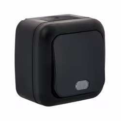 Description du produit : Poussoir à voyant étanche (noir) Grâce à sa fonction IP54, la gamme étanche VIKO offre une grande ré ...