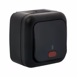 Description du produit : Va et vient à voyant étanche (noir) Grâce à sa fonction IP54, la gamme étanche VIKO offre une grande ...